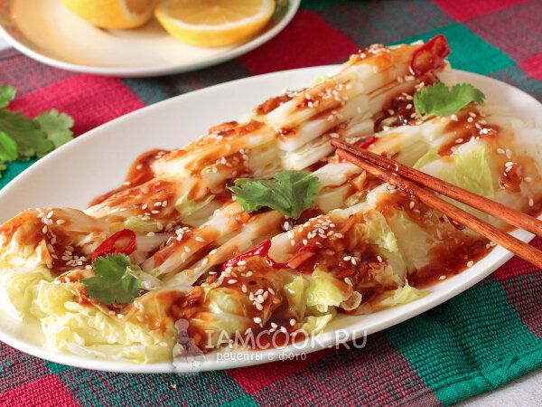 Невероятная закуска из пекинки без долгого маринования