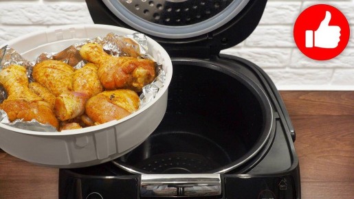 Вкусные куриные голени на пару: простой рецепт для мультиварки