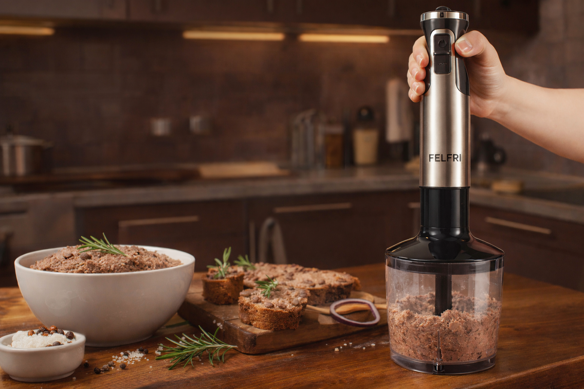 Как легко приготовить нежный паштет из печени с помощью погружного блендера