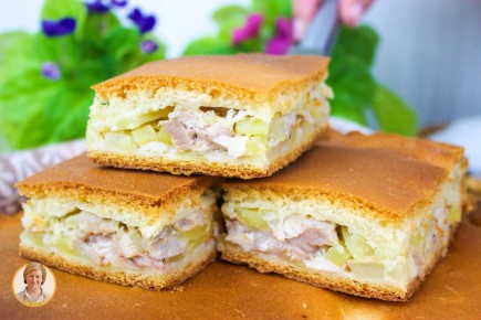 Воздушный пирог с курицей и картошкой: секреты домашнего вкуса