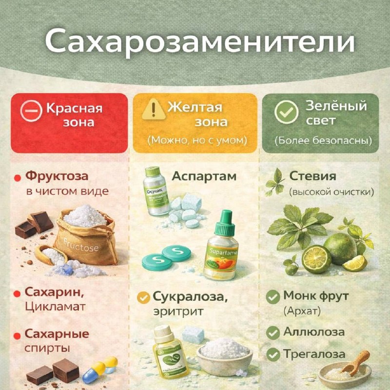 Сахарозаменители: удобно или опасно для здоровья?