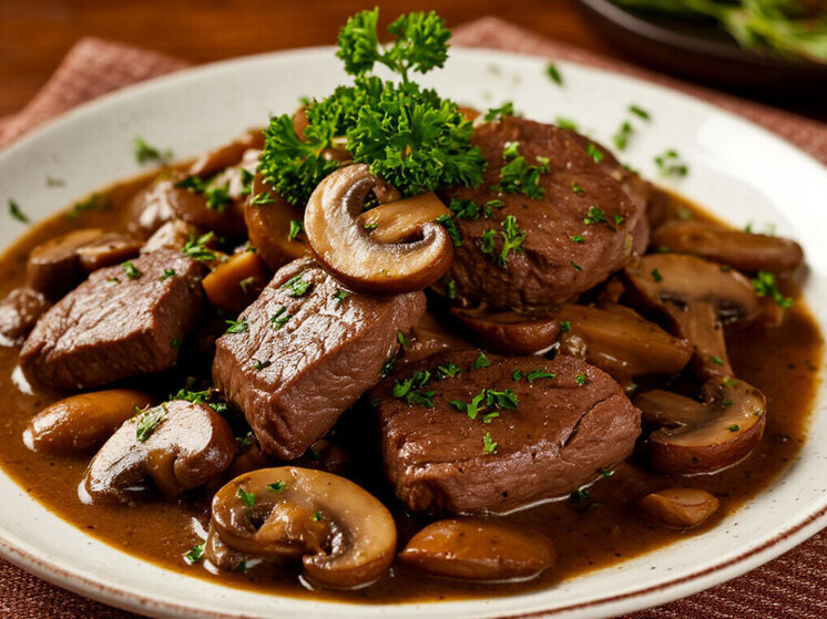 Печень с грибами: идеальный ужин для всей семьи