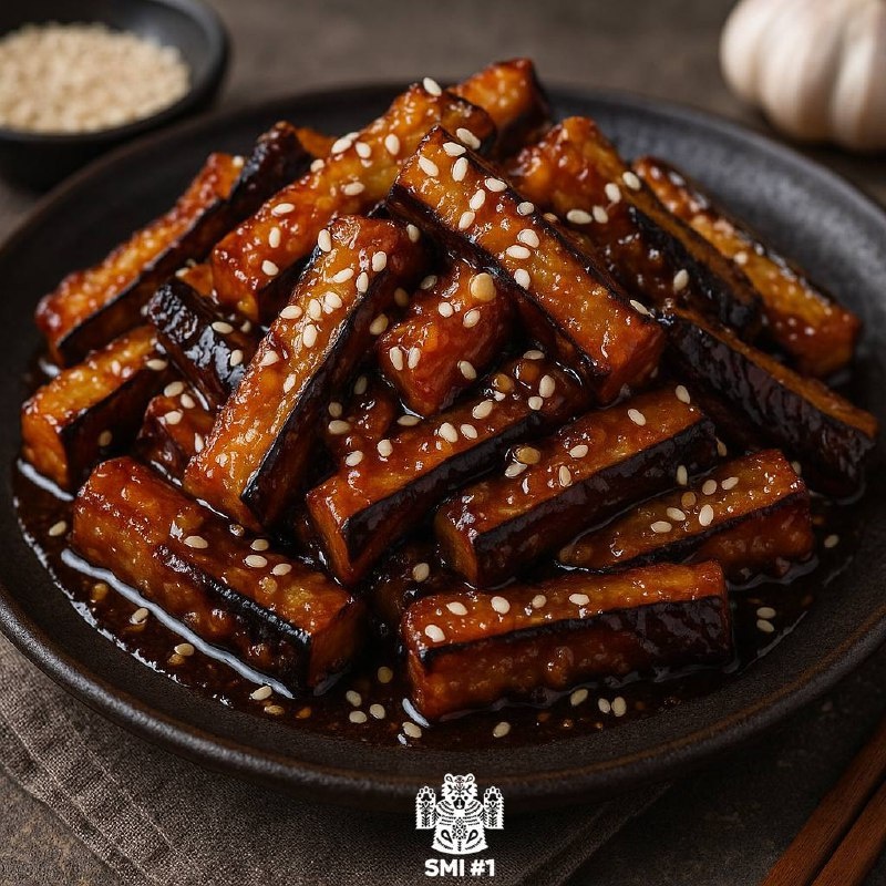 Приготовьте хрустящие баклажаны с чесночным соусом