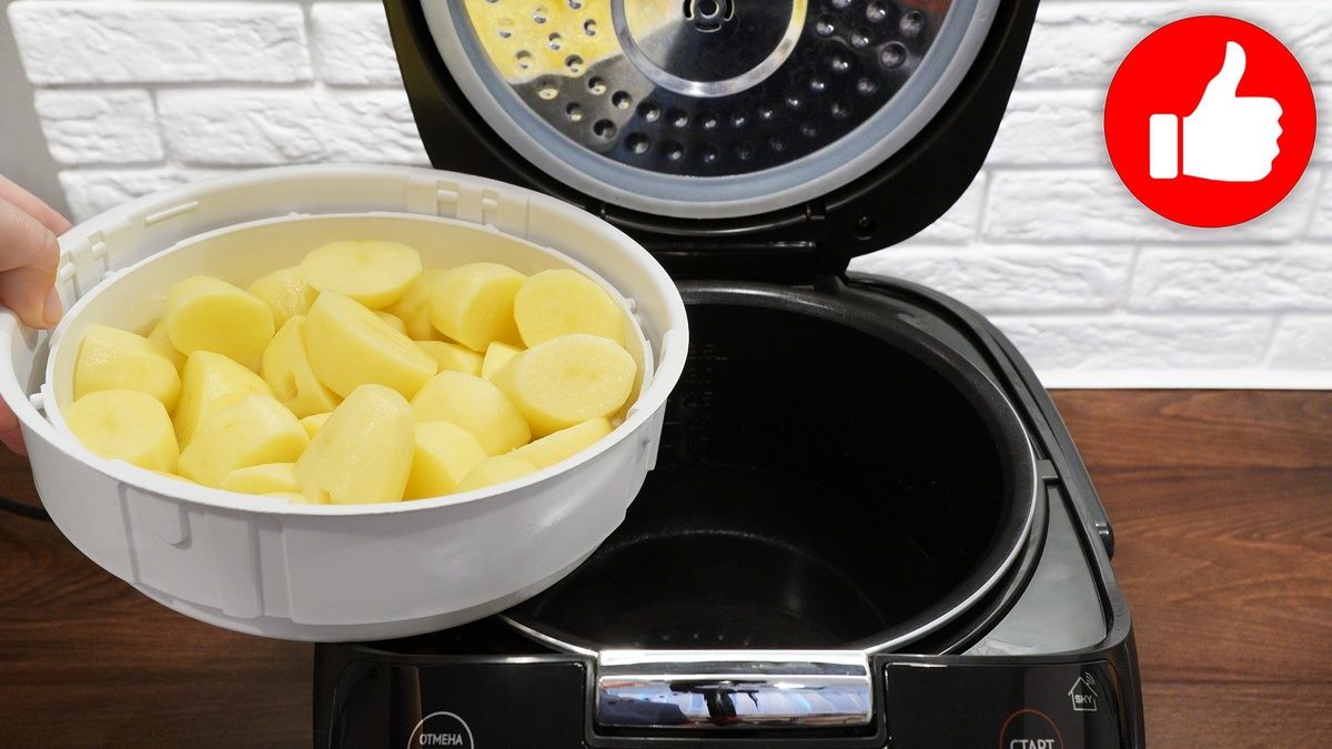 Как Приготовить Нежную Картошку на Пару в Мультиварке