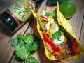 Тако с насыщенным вкусом стейка в бельгийском элем и маринованных овощей
