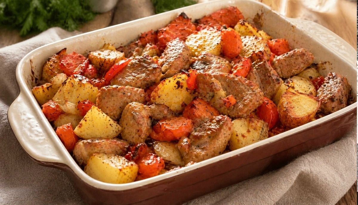 Ужин за считанные минуты: мясо с овощами, которое покоряет сердца